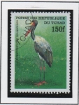 Stamps Chad -  Pajaros: Ephipporhynchus Senegalensis