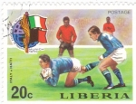 Sellos de Africa - Liberia -  Campeonato Mundial de Futbol