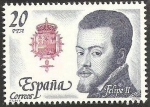 Stamps Spain -  2553 - Rey de España, Casa de Austria, Felipe II