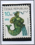 Stamps Czech Republic -  Signos d' Zodiaco: Acuarius