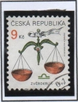 Stamps Czech Republic -  Signos d' Zodiaco: Libra