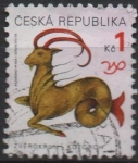 Stamps Czech Republic -  Signos d' Zodiaco: Capricornio