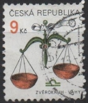 Stamps Czech Republic -  Signos d' Zodiaco: Libra