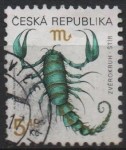 Stamps Czech Republic -  Signos d' Zodiaco: Escorpio