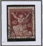 Stamps Czechoslovakia -  Breaking Chains