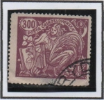 Stamps Czechoslovakia -  Agricultura y Ciencia