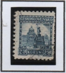 Stamps Czechoslovakia -  Estatua d' Wenceslas