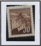 Stamps Czechoslovakia -  Hojas d' Tilo