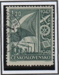 Stamps Czechoslovakia -  Simbolos d' l' Bandera