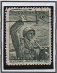 Stamps Czechoslovakia -  Artillero