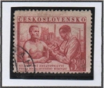 Stamps Czechoslovakia -  Doctor y Paciente