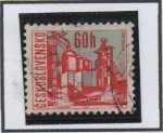 Stamps Czechoslovakia -  Lugares d' Ciudades: Ostrava