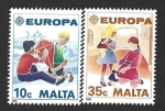 Sellos de Europa - Malta -  737-738 - Juegos Infantiles