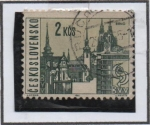 Stamps Czechoslovakia -  Lugares d' Ciudades: Brno