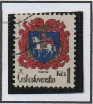 Stamps Czechoslovakia -  Escudo d' Armas: Martin