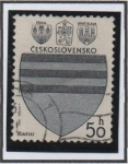 Stamps Czechoslovakia -  Escudo d' Armas: Kunstal