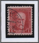 Stamps Czechoslovakia -  Pres. Masaryk