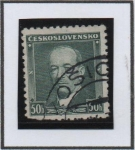 Stamps Czechoslovakia -  Pres. Eduard Benes