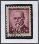 Sellos de Europa - Checoslovaquia -  Pres. Masaryk