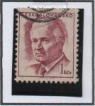 Stamps Czechoslovakia -  Pres. Ludvilk Svoboda