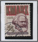 Sellos de Europa - Checoslovaquia -  Karl Marx