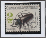 Stamps Czechoslovakia -  Escarabajos: Ergates Faber