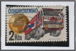 Stamps Czechoslovakia -  Rally Paris-Dakar: Earth Motokov Tatra