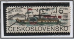 Sellos de Europa - Checoslovaquia -  150 aniv. Steamship B. Bohemia