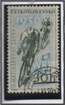 Stamps Czechoslovakia -  Deportes: Ciclistas