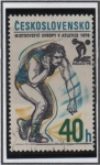 Stamps Czechoslovakia -  Deportes: Lanzamiento