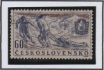 Stamps Czechoslovakia -  Rescate en l' Nieve