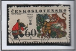 Stamps Czechoslovakia -  Bear y Tigre