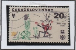 Stamps Czechoslovakia -  Libro d' Ilustraciones: Frog Goar