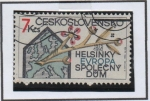 Stamps Czechoslovakia -  15 Aniv. d' l' Coferencia d' Helsinki