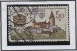 Stamps Czechoslovakia -  Castillo Krivoklat