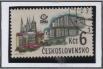 Stamps Czechoslovakia -  Old y nueva Praga