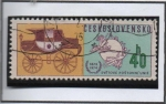 Stamps Czechoslovakia -  Coche Correo