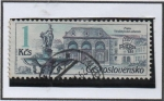 Stamps Czechoslovakia -  Praga: Palacio Waldstein