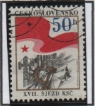 Stamps Czechoslovakia -  Congreso d' partido Comunista