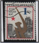 Stamps Czechoslovakia -  Congreso d' partido Comunista