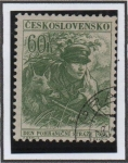 Stamps Czechoslovakia -  Guarda con Perro