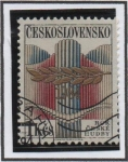 Stamps Czechoslovakia -  Año d' l' música: Órgano Pipes