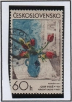 Stamps Czechoslovakia -  Tulipanes