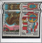 Stamps Czechoslovakia -  Programa Espacial Inter cosmos