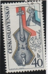 Stamps Czechoslovakia -  Husle bM Benka