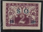 Stamps Czechoslovakia -  Cifras y Palomas