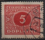 Stamps Czechoslovakia -  Cifras