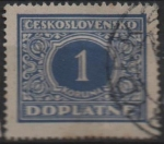 Stamps Czechoslovakia -  Cifras