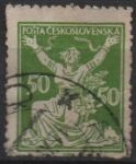 Stamps Czechoslovakia -  Breaking Chains