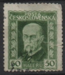 Stamps Czechoslovakia -  Pres. Masaryk